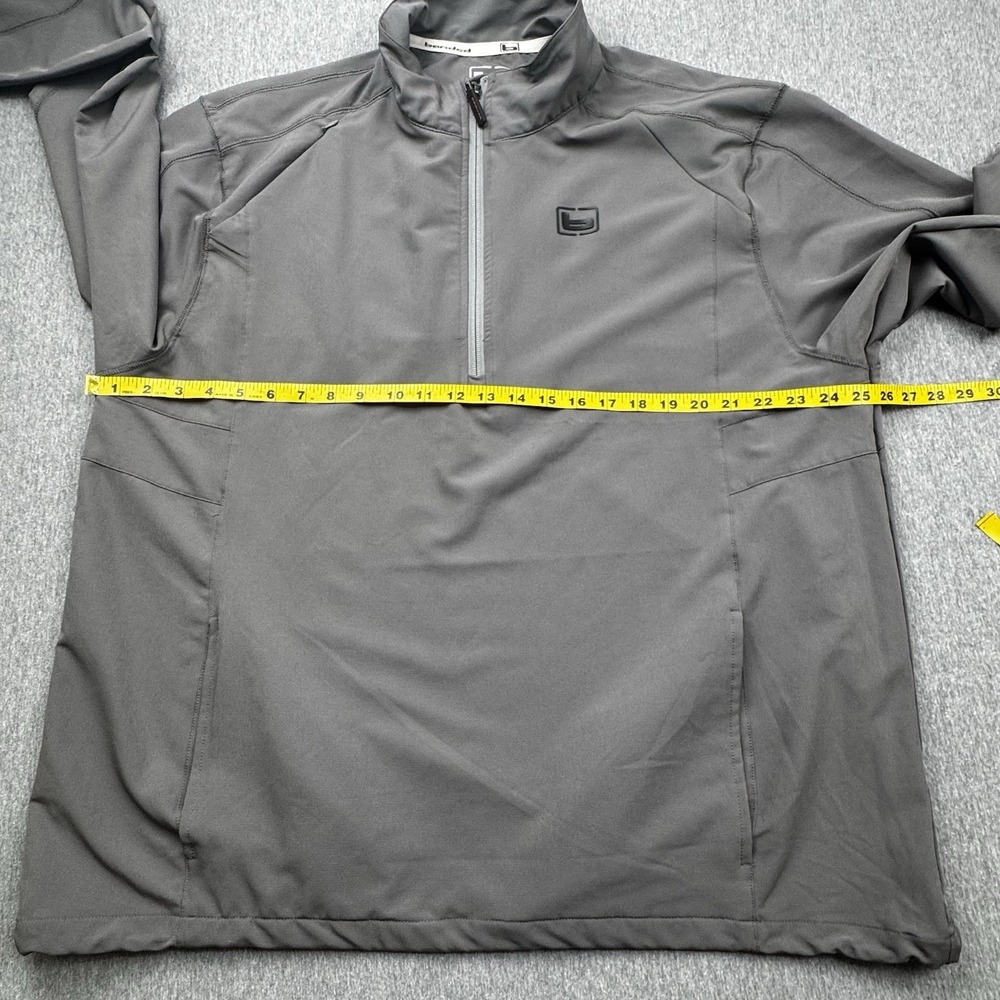 Banded 1/4 Zip Pullover Long Sleeve Size 2XL Gray Hunting Fishing - Picture 8 of 16